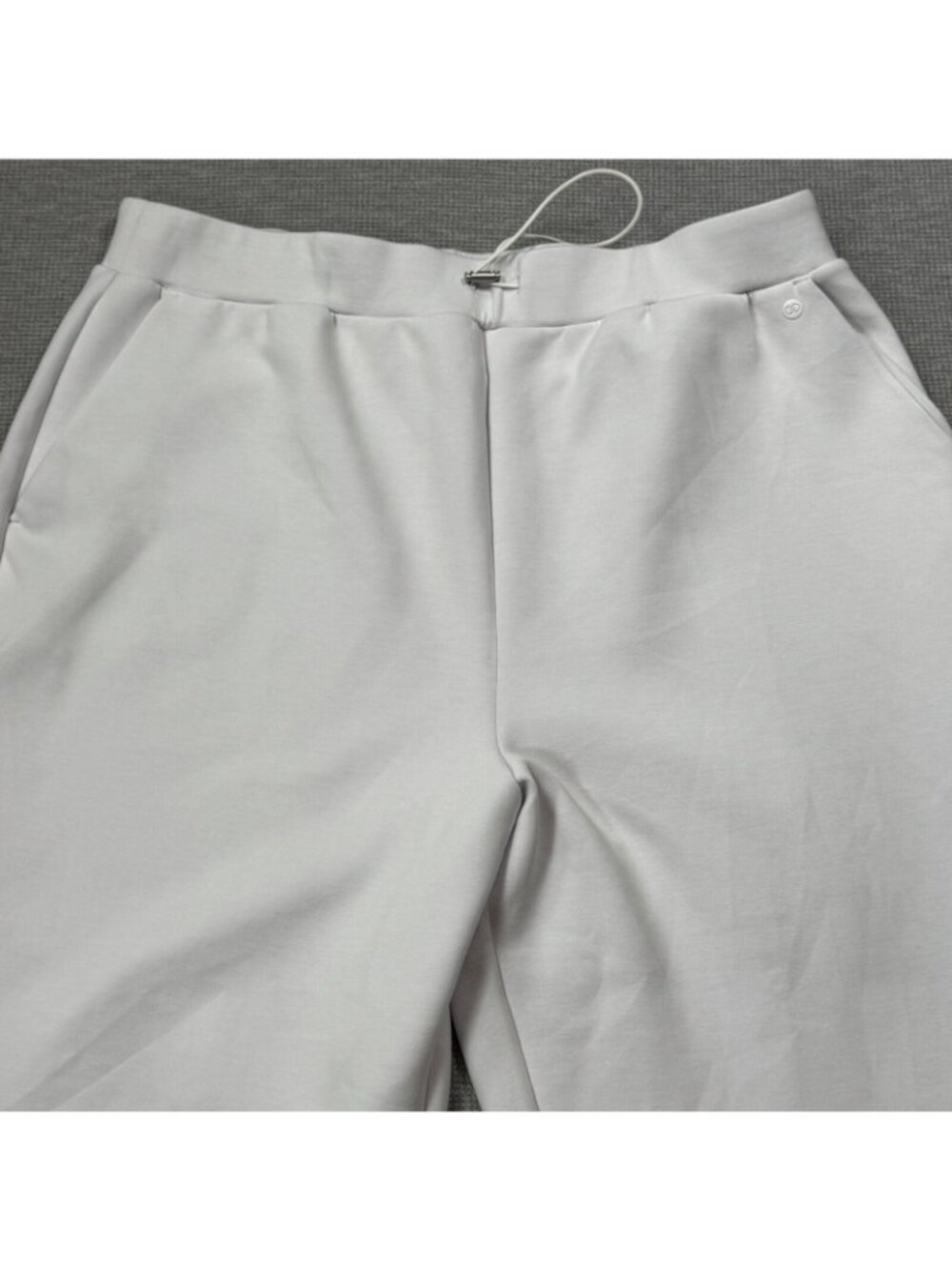 CALIA Soft Scuba Sweatpants Womens Size XXL Light Gray Nimbus Cloud Pocketed - Picture 3 of 13